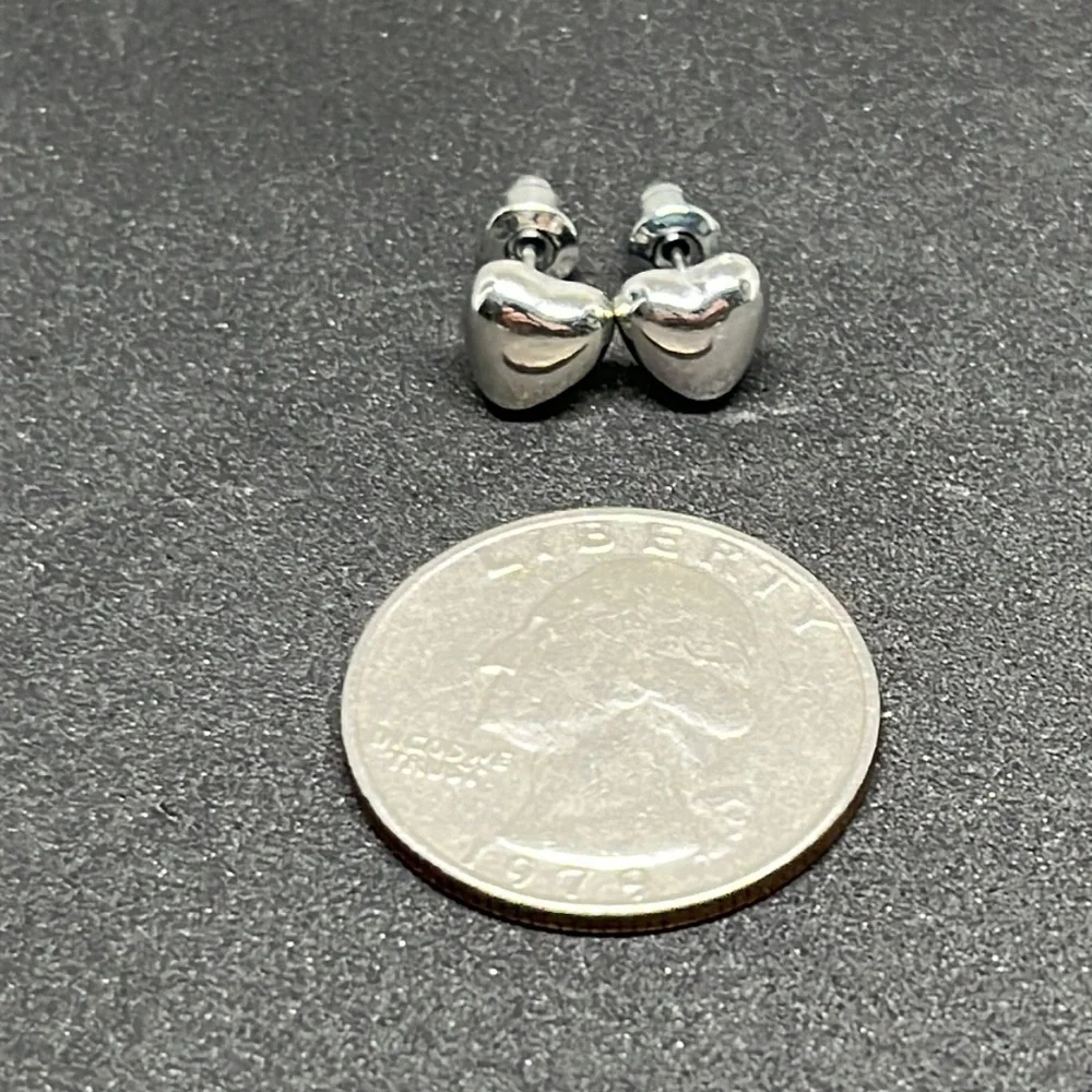 Earrings silver heart‎